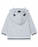 Sweat-shirt capuche en peluche avec fermeture éclair garçon Sweat-shirt capuche en peluche avec fermeture éclair garçon