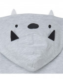 Sweat-shirt capuche en peluche avec fermeture éclair garçon Sweat-shirt capuche en peluche avec fermeture éclair garçon