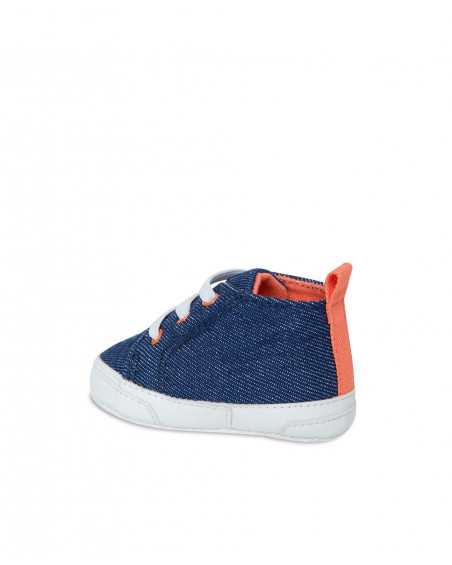 Baskets en jeans lettres garçon bleu alphabet Baskets en jeans lettres garçon bleu alphabet
