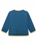 Sweat-shirt en peluche avec fermeture éclair garçon bleu color Sweat-shirt en peluche avec fermeture éclair garçon bleu color
