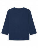 Tee-shirt en jersey message garçon bleu glaciar Tee-shirt en jersey message garçon bleu glaciar