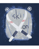 Tee-shirt en jersey message garçon bleu glaciar Tee-shirt en jersey message garçon bleu glaciar