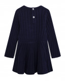 Robe en tricot message fille bleue hello london Robe en tricot message fille bleue hello london