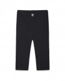 Leggings en coton molletonné fleurs fille gris bee happy Leggings en coton molletonné fleurs fille gris bee happy