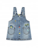 Robe en jeans avec poches fille bleue color hikers Robe en jeans avec poches fille bleue color hikers