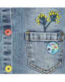 Robe en jeans avec poches fille bleue color hikers Robe en jeans avec poches fille bleue color hikers