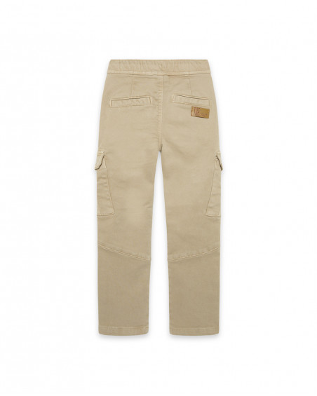 Pantalon en sergé avec poches fille marron dance muse Pantalon en sergé avec poches fille marron dance muse