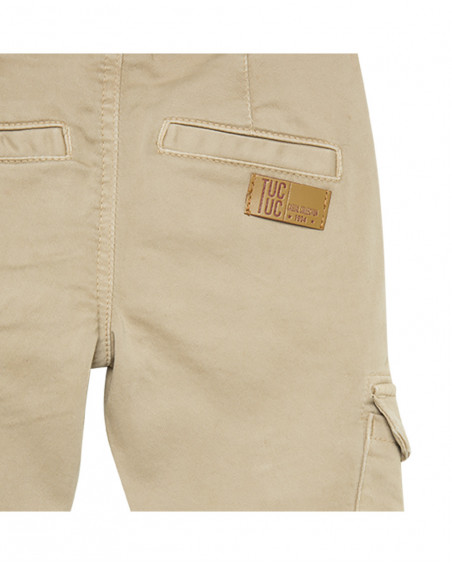 Pantalon en sergé avec poches fille marron dance muse Pantalon en sergé avec poches fille marron dance muse