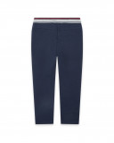 Leggings en coton molletonné avec fermeture éclair fille bleus Leggings en coton molletonné avec fermeture éclair fille bleus