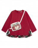 Tee-shirt flanelle et jersey sac fille rouge highlands Tee-shirt flanelle et jersey sac fille rouge highlands