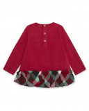 Tee-shirt flanelle et jersey sac fille rouge highlands Tee-shirt flanelle et jersey sac fille rouge highlands