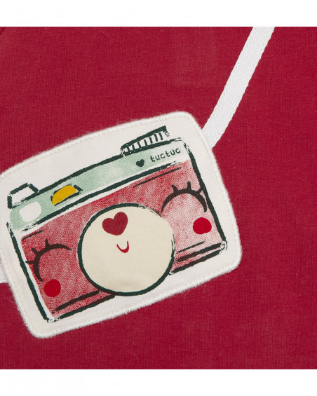 Tee-shirt flanelle et jersey sac fille rouge highlands Tee-shirt flanelle et jersey sac fille rouge highlands