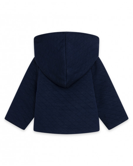 Parka réversible en jersey avec capuche garçon bleue it's cold Parka réversible en jersey avec capuche garçon bleue it's cold