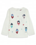 Tee-shirt en jersey imprimée fille blanc kyoto girls Tee-shirt en jersey imprimée fille blanc kyoto girls
