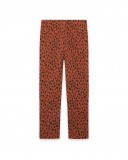 Leggings en coton molletonné imprimé fille oranges hidden nature Leggings en coton molletonné imprimé fille oranges hidden nature