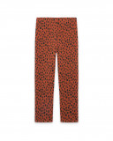Leggings en coton molletonné imprimé fille oranges hidden nature Leggings en coton molletonné imprimé fille oranges hidden nature