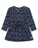Robe en jersey fleurs fille bleue kyoto girls Robe en jersey fleurs fille bleue kyoto girls