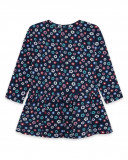 Robe en jersey fleurs fille bleue kyoto girls Robe en jersey fleurs fille bleue kyoto girls