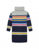 Robe en tricot à rayures fille grise best friends 4ever Robe en tricot à rayures fille grise best friends 4ever