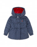 Parka matelassée avec capuche fille bleue hello london Parka matelassée avec capuche fille bleue hello london