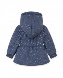 Parka matelassée avec capuche fille bleue hello london Parka matelassée avec capuche fille bleue hello london