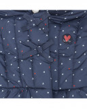 Parka matelassée avec capuche fille bleue hello london Parka matelassée avec capuche fille bleue hello london