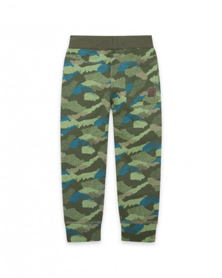 Pantalon en peluche camouflage fille vert dance muse Pantalon en peluche camouflage fille vert dance muse