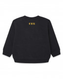 Sweat-shirt en peluche fermée sans capuche garçon gris bee happy Sweat-shirt en peluche fermée sans capuche garçon gris bee happy