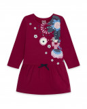 Robe en coton molletonné fleurs fille rose kyoto girls Robe en coton molletonné fleurs fille rose kyoto girls