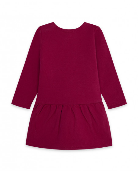 Robe en coton molletonné fleurs fille rose kyoto girls Robe en coton molletonné fleurs fille rose kyoto girls