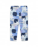 Leggings en jersey imprimé fille bleus glaciar Leggings en jersey imprimé fille bleus glaciar