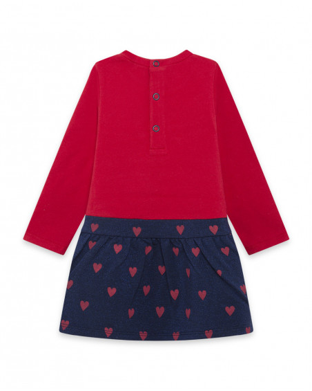 Robe combiné message fille rouge hello london Robe combiné message fille rouge hello london