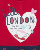 Robe combiné message fille rouge hello london Robe combiné message fille rouge hello london