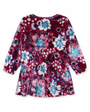 Robe velours fleurs fille rose kyoto girls Robe velours fleurs fille rose kyoto girls