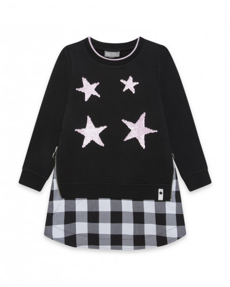 Robe combiné étoiles garçon noir northern whales Robe combiné étoiles garçon noir northern whales