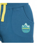 Pantalon en peluche lacets garçon bleu color hikers Pantalon en peluche lacets garçon bleu color hikers