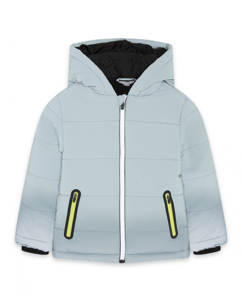 Parka tissus technique avec capuche fille grise hidden nature