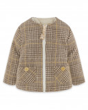 Veste réversible en peluche et forrure garçon marron brownie Veste réversible en peluche et forrure garçon marron brownie