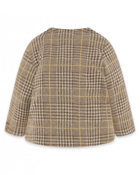 Veste réversible en peluche et forrure garçon marron brownie Veste réversible en peluche et forrure garçon marron brownie