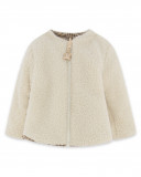 Veste réversible en peluche et forrure garçon marron brownie Veste réversible en peluche et forrure garçon marron brownie