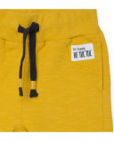 Pantalon en peluche long garçon jaune bee happy Pantalon en peluche long garçon jaune bee happy