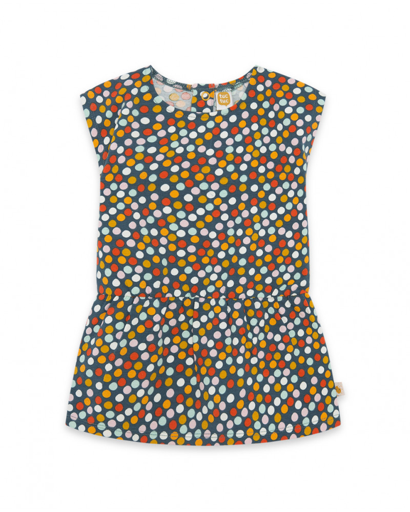 Robe en jersey imprimé fille orange basicos kids