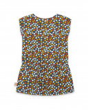 Robe en jersey imprimé fille orange basicos kids Robe en jersey imprimé fille orange basicos kids