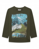 Tee-shirt en jersey paysage fille vert dance muse Tee-shirt en jersey paysage fille vert dance muse
