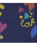 Robe en coton molletonné imprimé fille bleue best friends 4ever Robe en coton molletonné imprimé fille bleue best friends 4ever