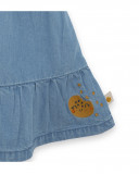 Robe en jeans boutons fille bleue basicos kids Robe en jeans boutons fille bleue basicos kids