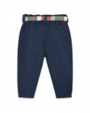 Pantalon en peluche coeurs fille bleu highlands Pantalon en peluche coeurs fille bleu highlands