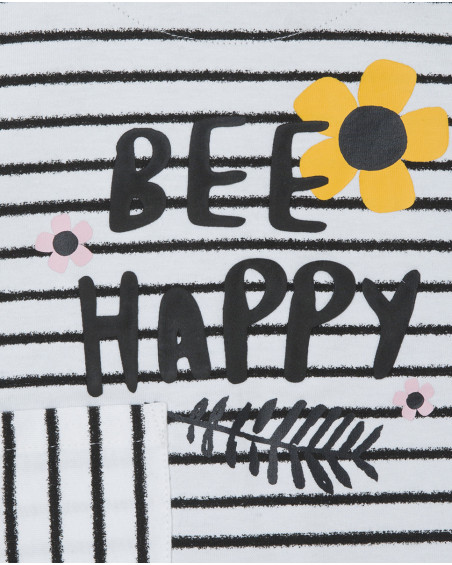 Sweat-shirt et leggings peluche fleurs fille gris bee happy Sweat-shirt et leggings peluche fleurs fille gris bee happy
