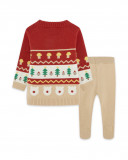 Ensemble en tricot long avec pieds garçon rouge brownie bears Ensemble en tricot long avec pieds garçon rouge brownie bears