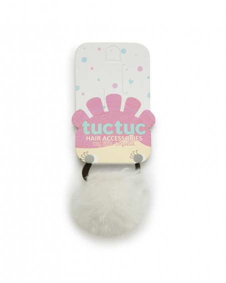 élastique cheveux en fourrure fille beige hidden nature élastique cheveux en fourrure fille beige hidden nature